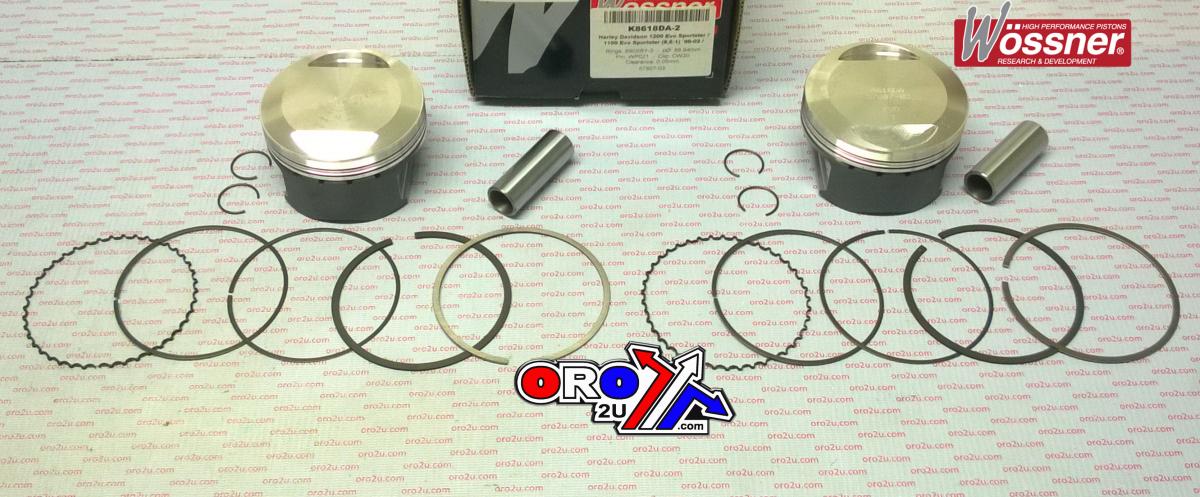 PISTON KIT HARLEY 3.501 SET/2, WOSSNER K8618DA-2 DAVIDSON, ROAD thumbnail 3