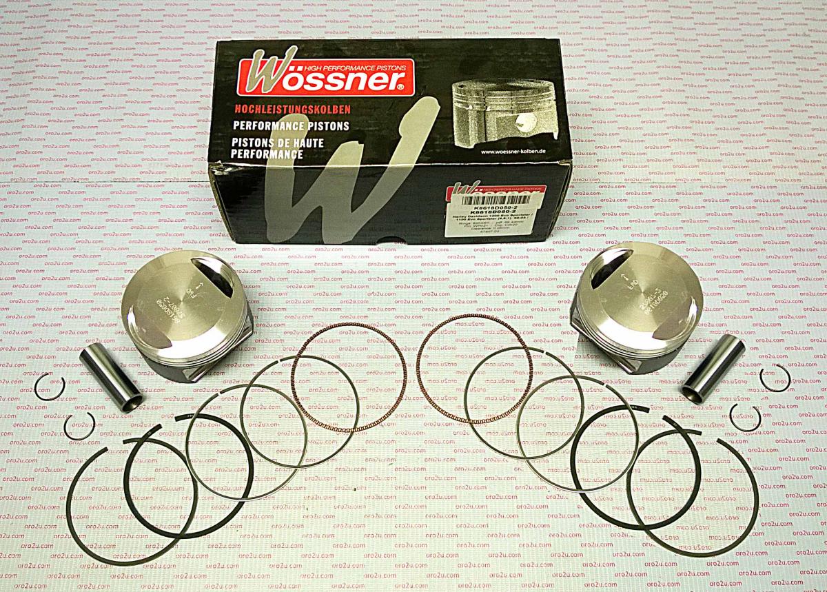 PISTON KIT HARLEY 3.540 SET/2, WOSSNER K8618D100-2 DAVIDSON, ROAD image 1