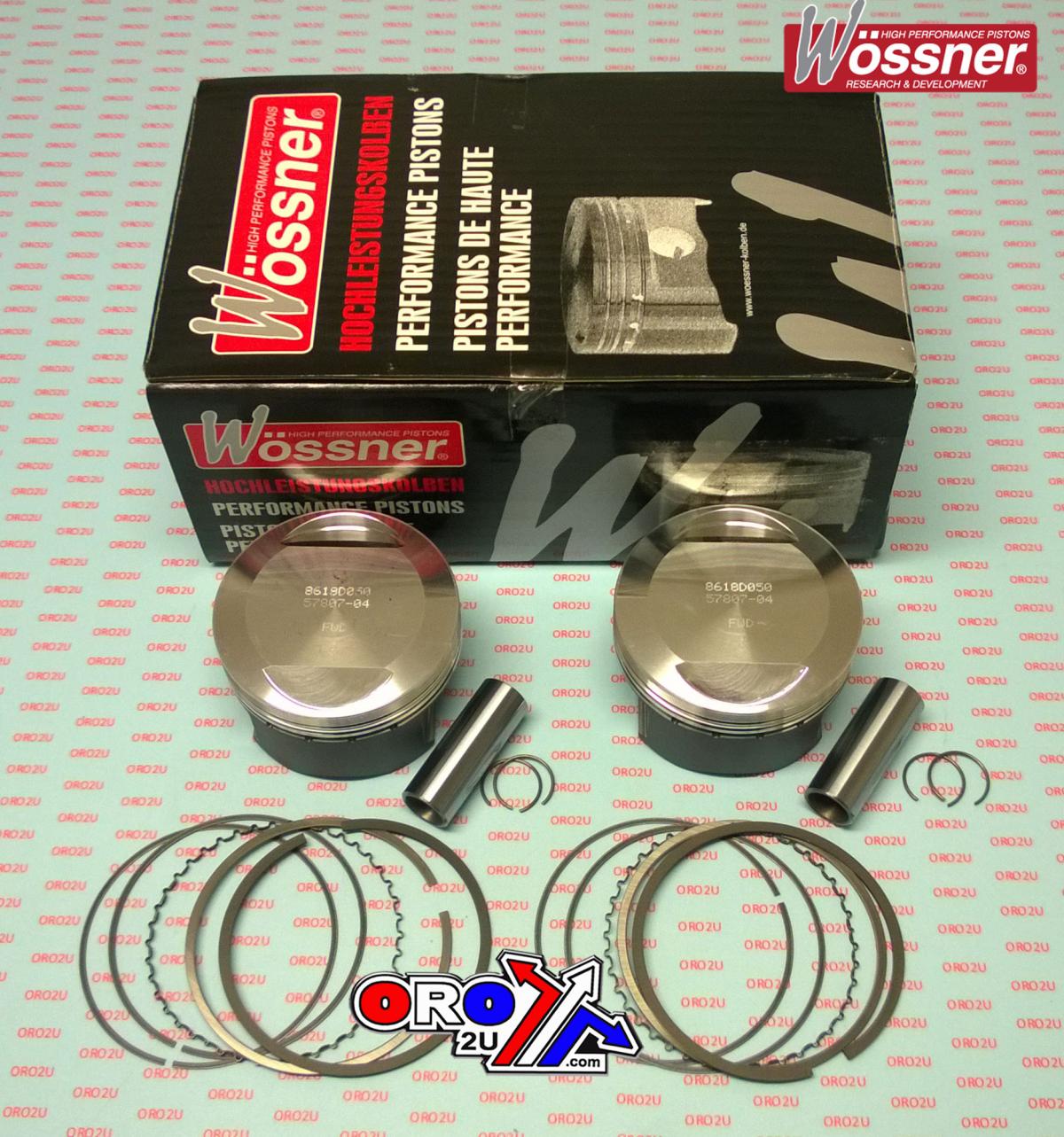 PISTON KIT HARLEY 3.521 SET/2, WOSSNER K8618DO50-2 DAVIDSON, ROAD image 1