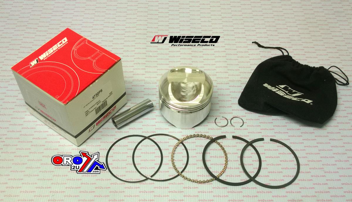 PISTON KIT HARLEY 3.497 EACH, WISECO 4730PS DAVIDSON, Compression ratio: 9.5:1 Domed image 1