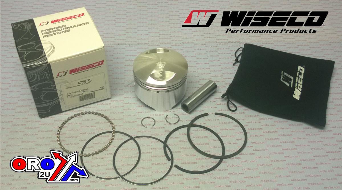 PISTON KIT HARLEY 3.497 EACH, WISECO 4729PS DAVIDSON, Compression ratio: 7:1 Domed image 1