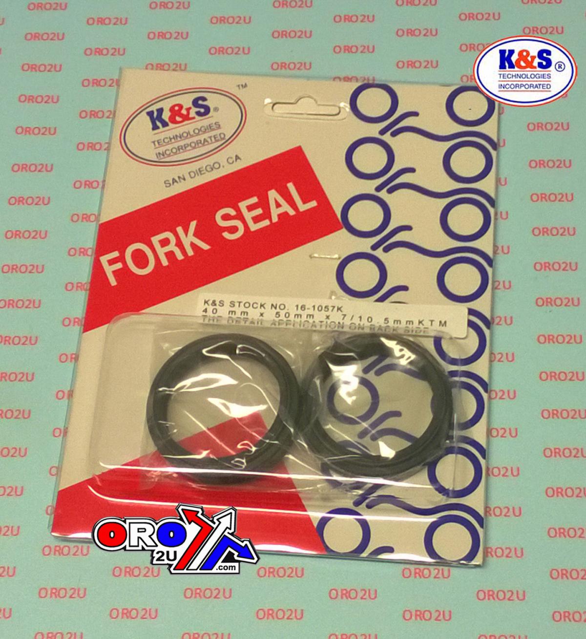 FORK OIL SEAL SET 40x50x7/10.5, WHITE POWER WP 40mm thumbnail 2