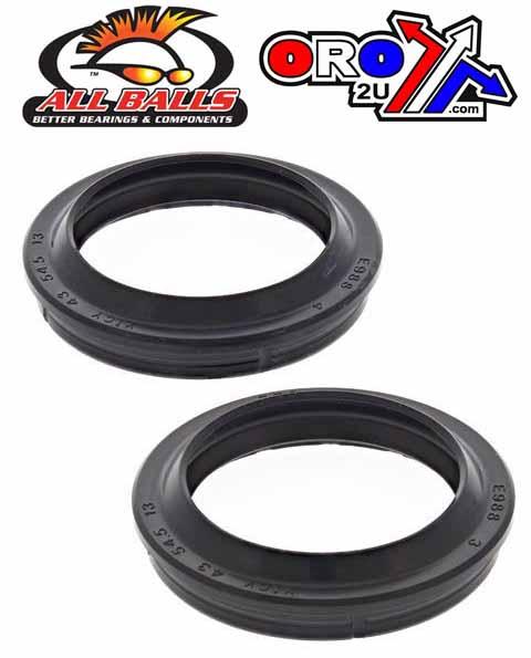 FORK DUST SEAL SET ALLBALLS, ALLBALLS 57-108-1 DUST SEAL KIT 43MM SHOWA thumbnail 2