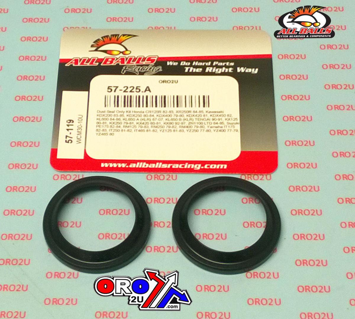 FORK DUST SEAL SET ALLBALLS, ALLBALLS 57-119 DUST SEAL KIT 38MM thumbnail 2