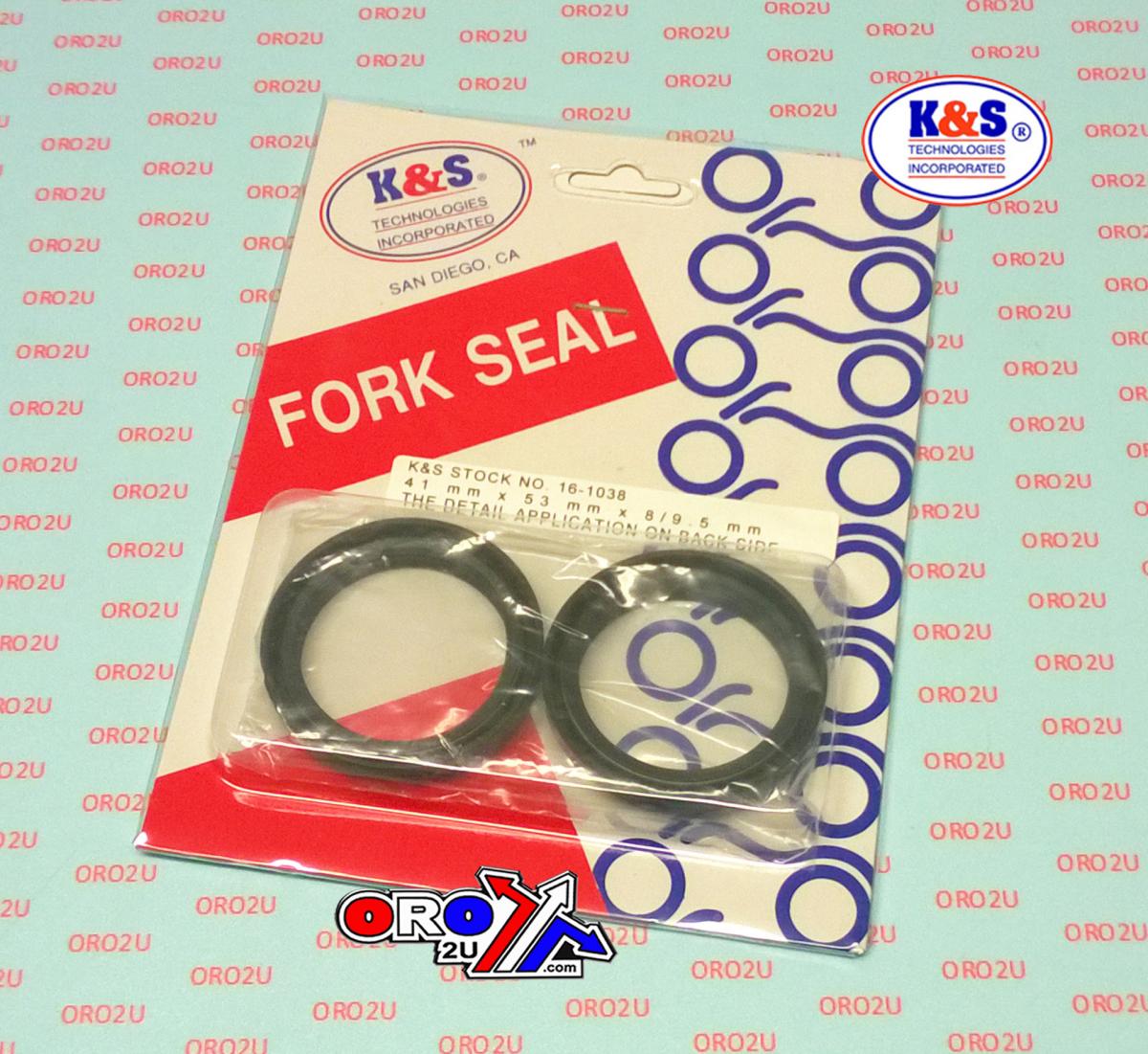 FORK OIL SEAL SET 41x53x8/9.5, K&S 16-1038 KYB thumbnail 3
