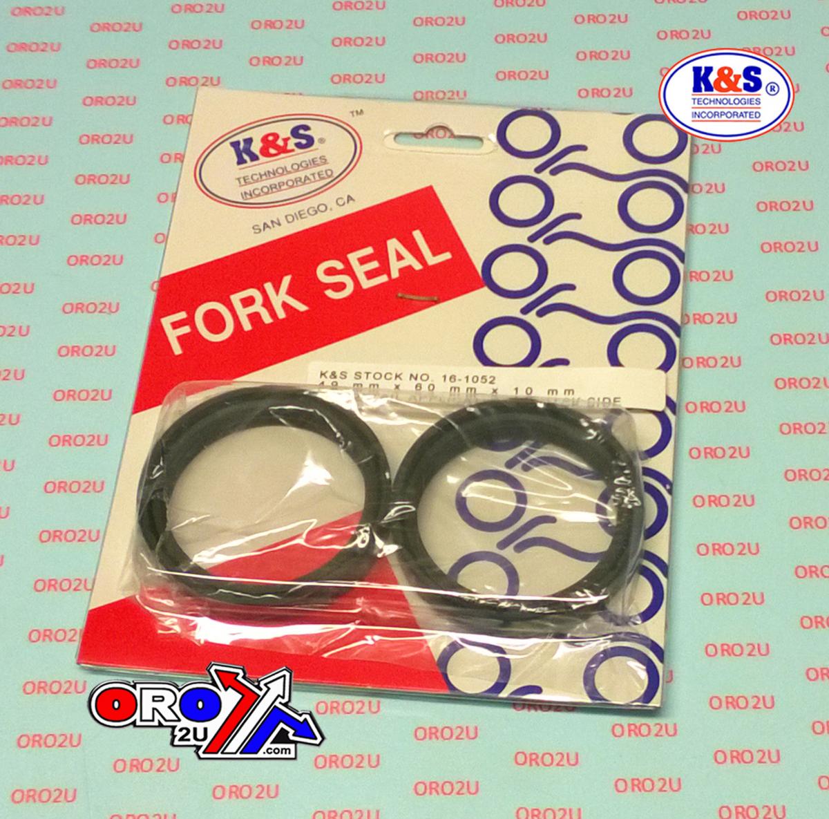 FORK OIL SEAL SET 49x60x10, K&S 16-1052 SHOWA thumbnail 2