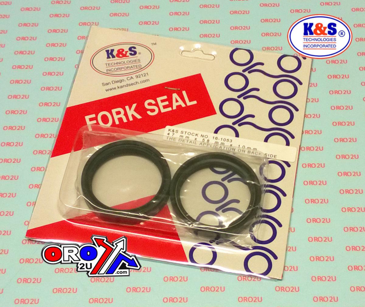 FORK OIL SEAL SET 47x58x10, K&S 16-1053 SHOWA thumbnail 2