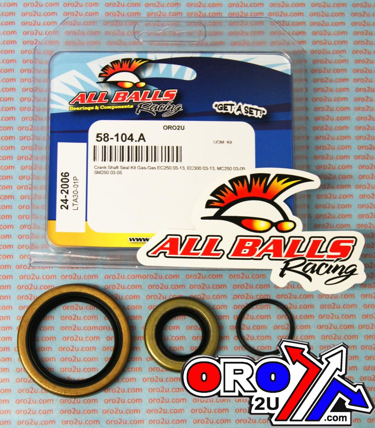 CRANKSHAFT SEAL KIT ALLBALLS, ALLBALLS 24-2006 thumbnail 2