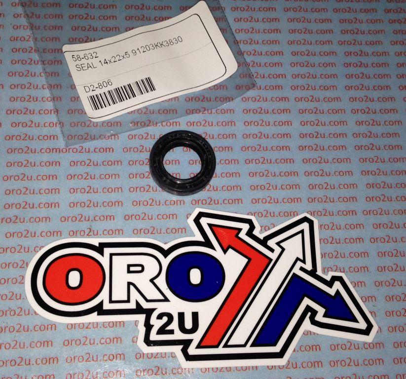 OIL SEAL 14x22x5 91203-KK3-830 image 1