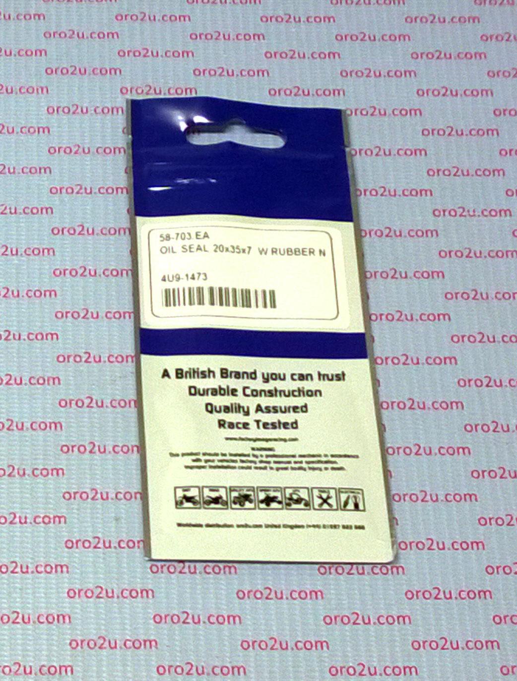 OIL SEAL 20x35x7 TC RUBBER N thumbnail 4