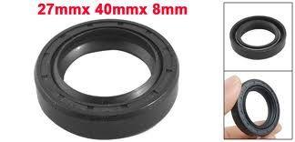 OIL SEAL 27x40x8 TC RUBBER UP-09100 image 1