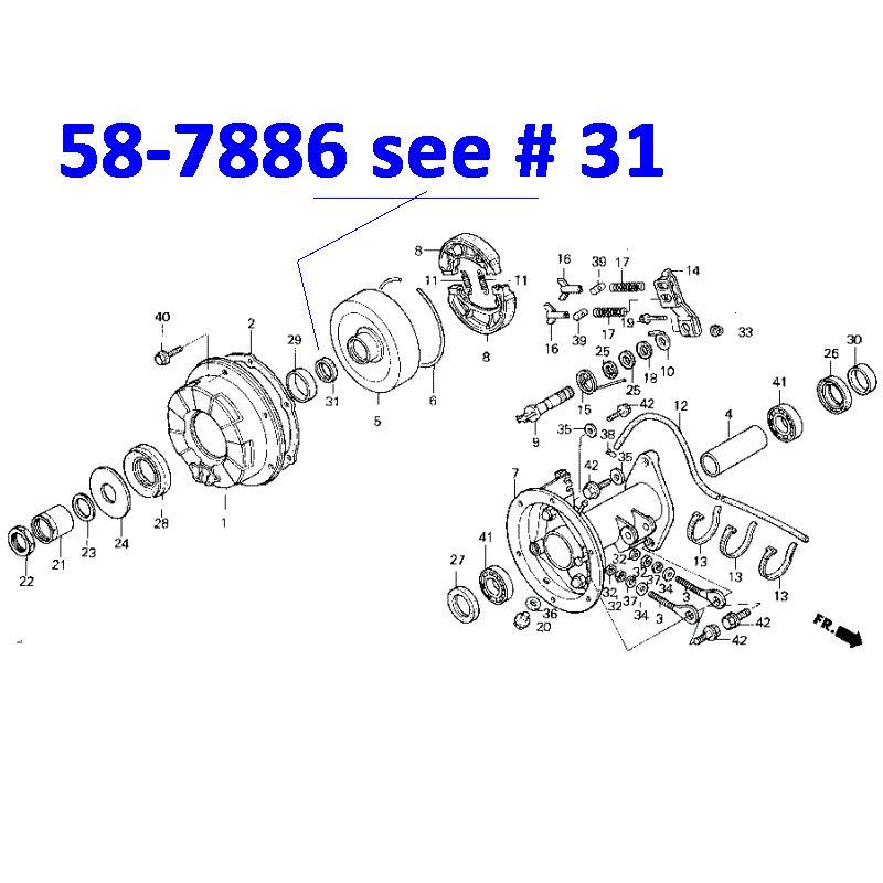 OIL SEAL 38x32x4.4, AT-05837 91351-HB3-004 thumbnail 2