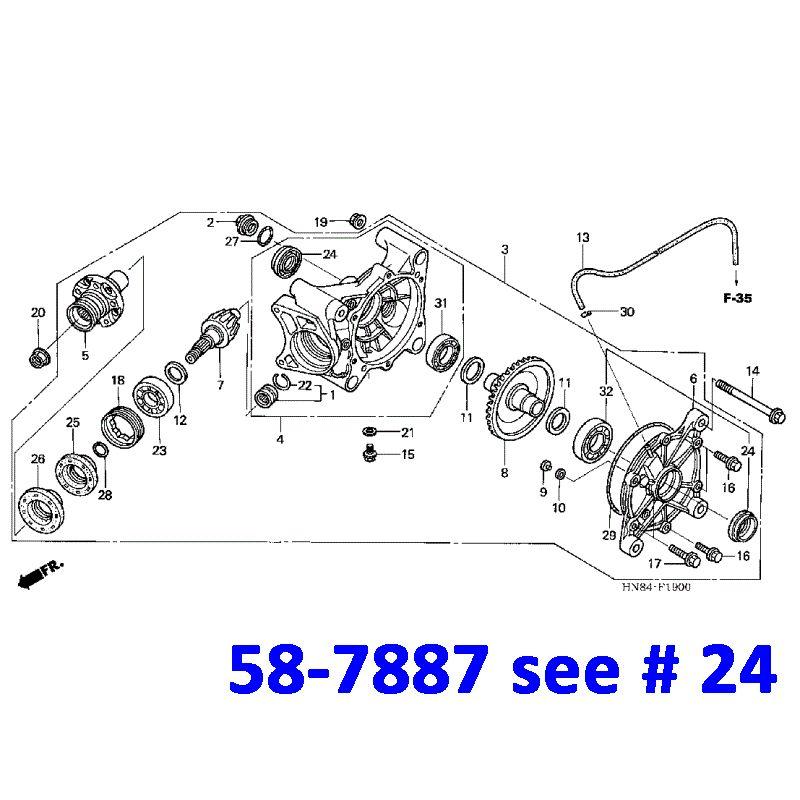 OIL SEAL 28x55x11/16 TRX DIFF, AT-03830 91203-HN8-003 thumbnail 3
