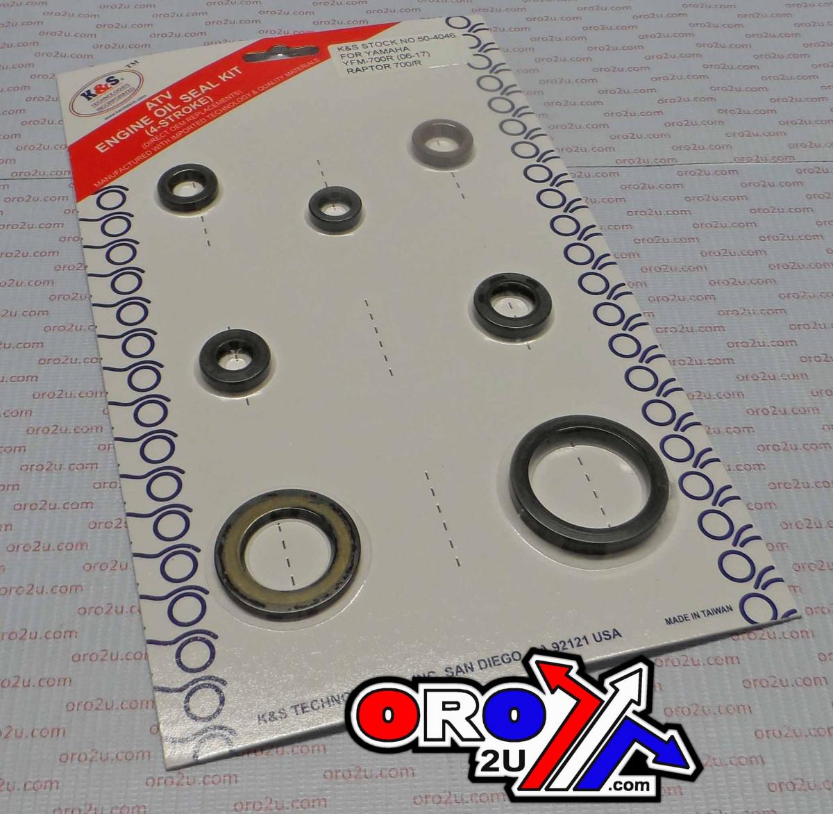 OIL SEAL SET 06-16 YFM700, K&S 50-4046 YAMAHA RAPTOR thumbnail 2