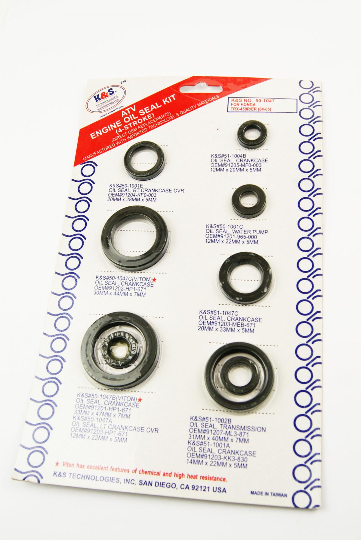 OIL SEAL SET 04-05 TRX450R KS50-1047 thumbnail 2