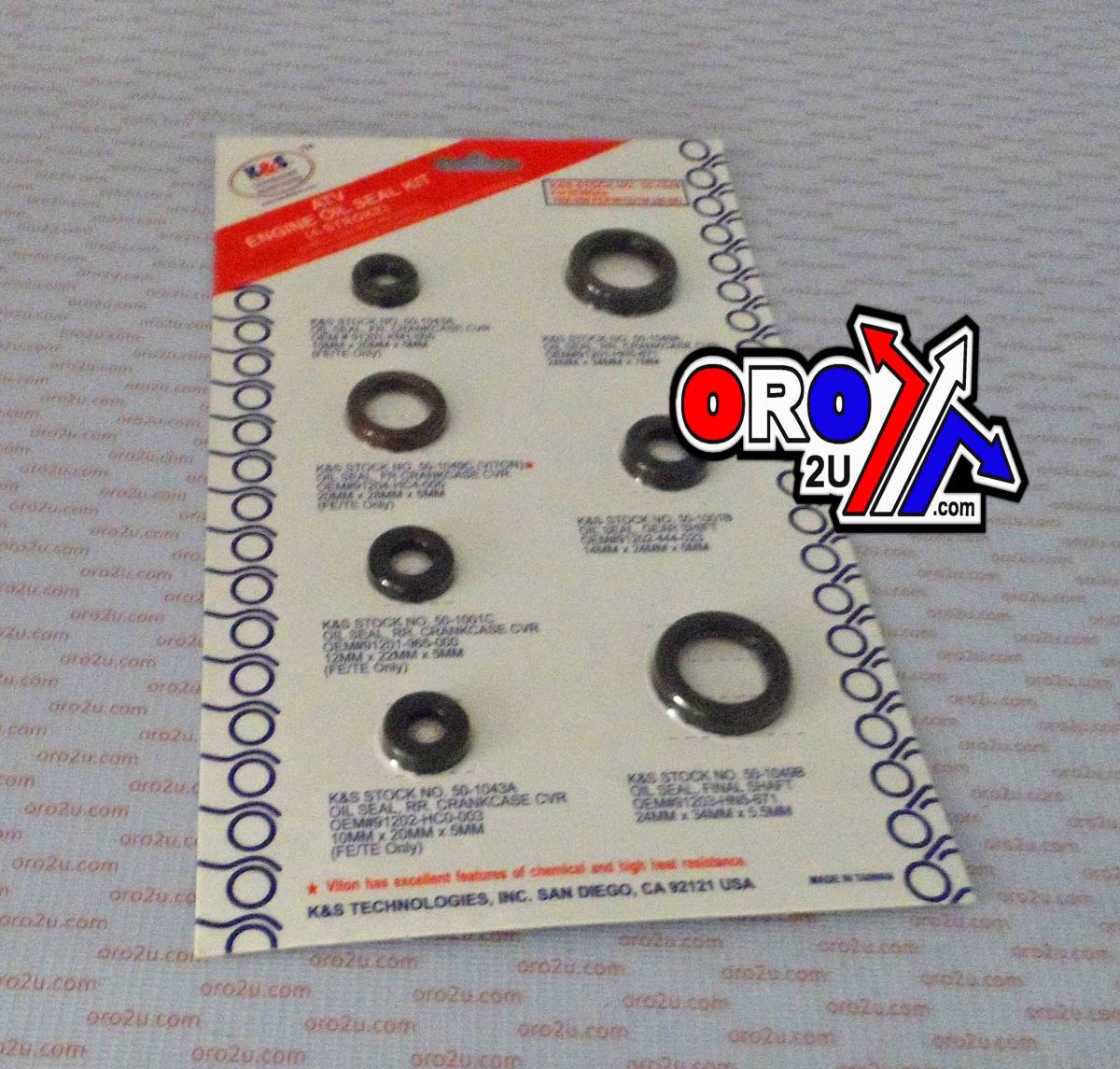 OIL SEAL SET 00-06 TRX350 KS50-1049 thumbnail 2