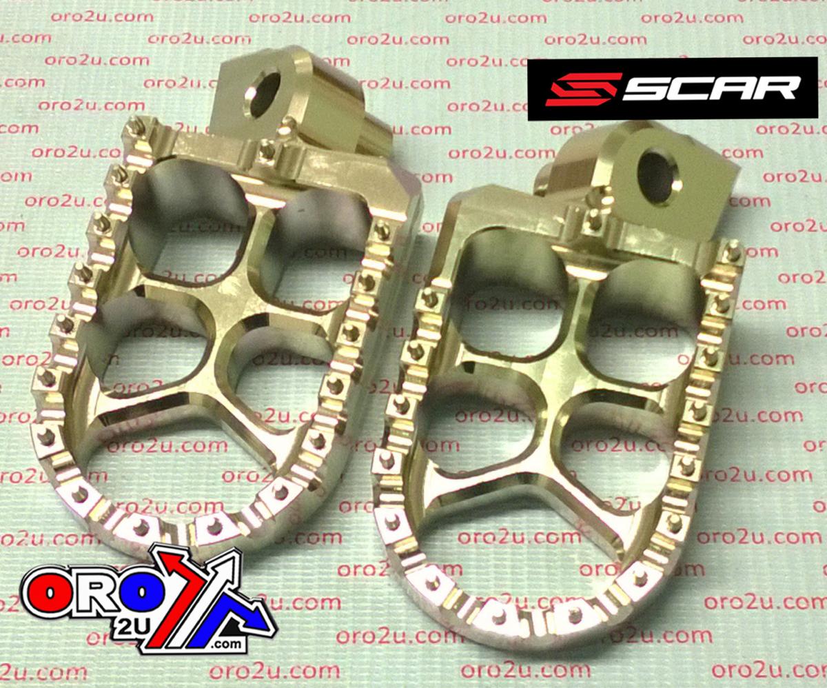 EVO FOOTPEGS TITANIUM COLOR 97-26 ALTA FANTIC YAMAHA REDSHIFT EX MX SM XE XX YZ WR TENERE 57mm SCAR S1511T thumbnail 2