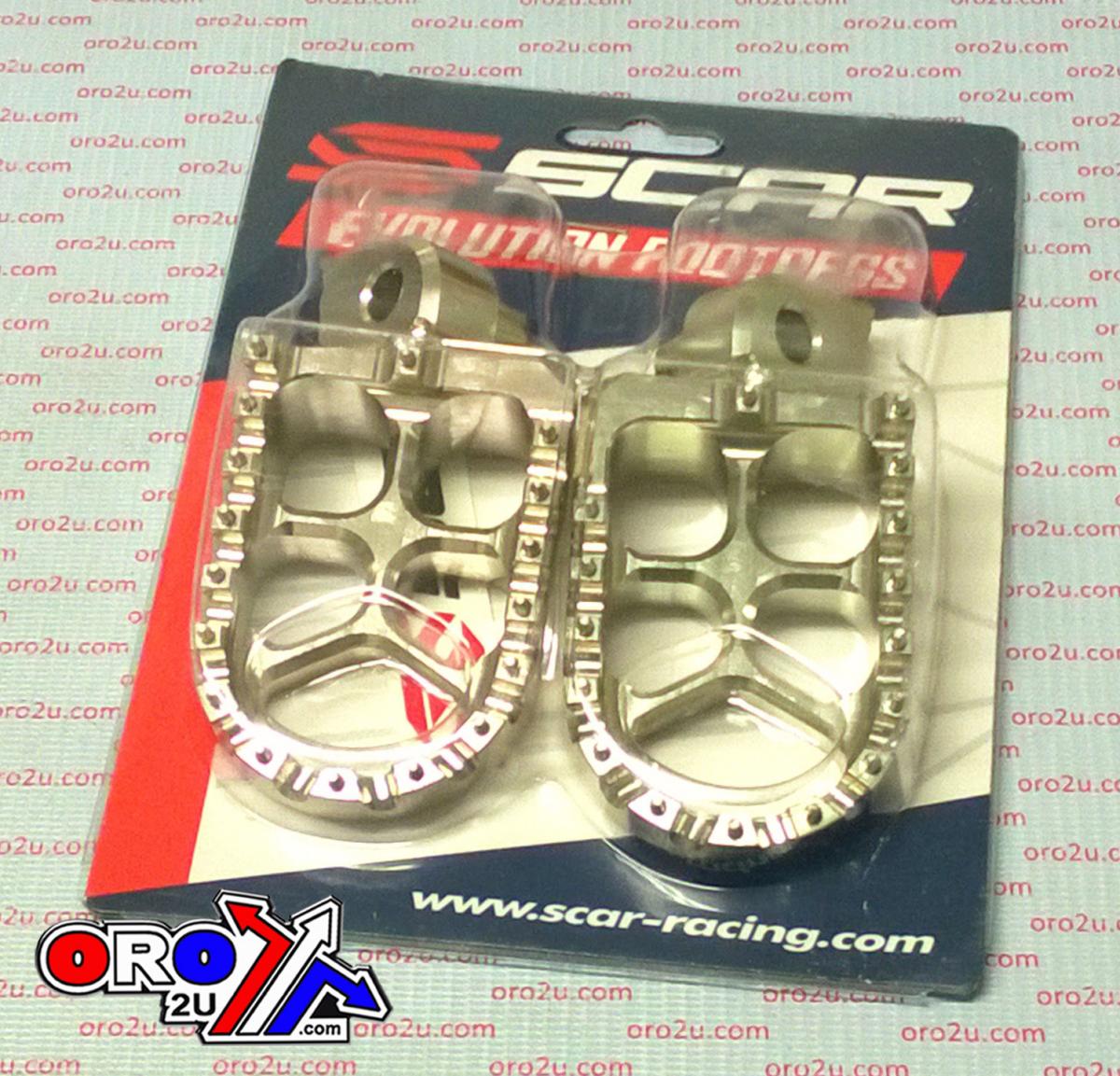 EVO FOOTPEGS TITANIUM COLOR 97-26 ALTA FANTIC YAMAHA REDSHIFT EX MX SM XE XX YZ WR TENERE 57mm SCAR S1511T thumbnail 3