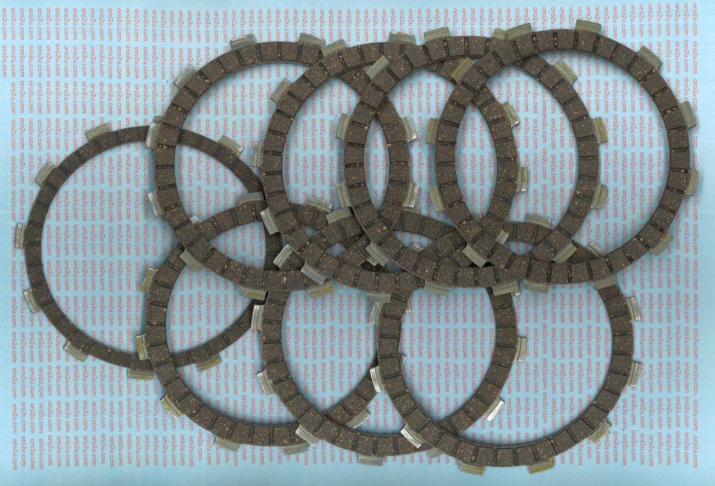 CLUTCH FRICTION PLATE SET/8 [CK3433], MC-03883C CRF450 KLX400 DRZ400 image 1