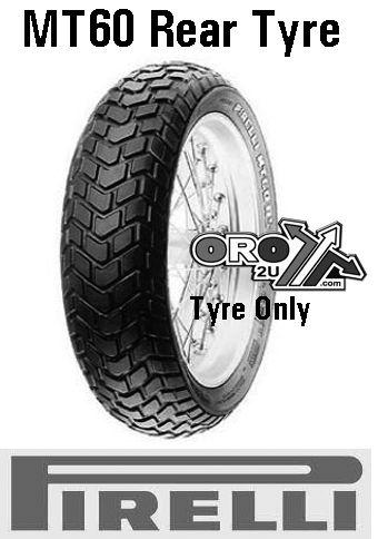 SPECIAL ORDER ONLY, 130/80-17 65H MT60, 746 PIRELLI 0284000 REAR TYRE ROAD, MC thumbnail 2