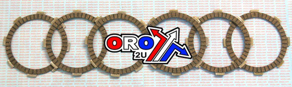 CLUTCH FRICTION PLATE SET/6 [CK1191], HONDA CRF150R 2007-2019, MC-03733C image 1