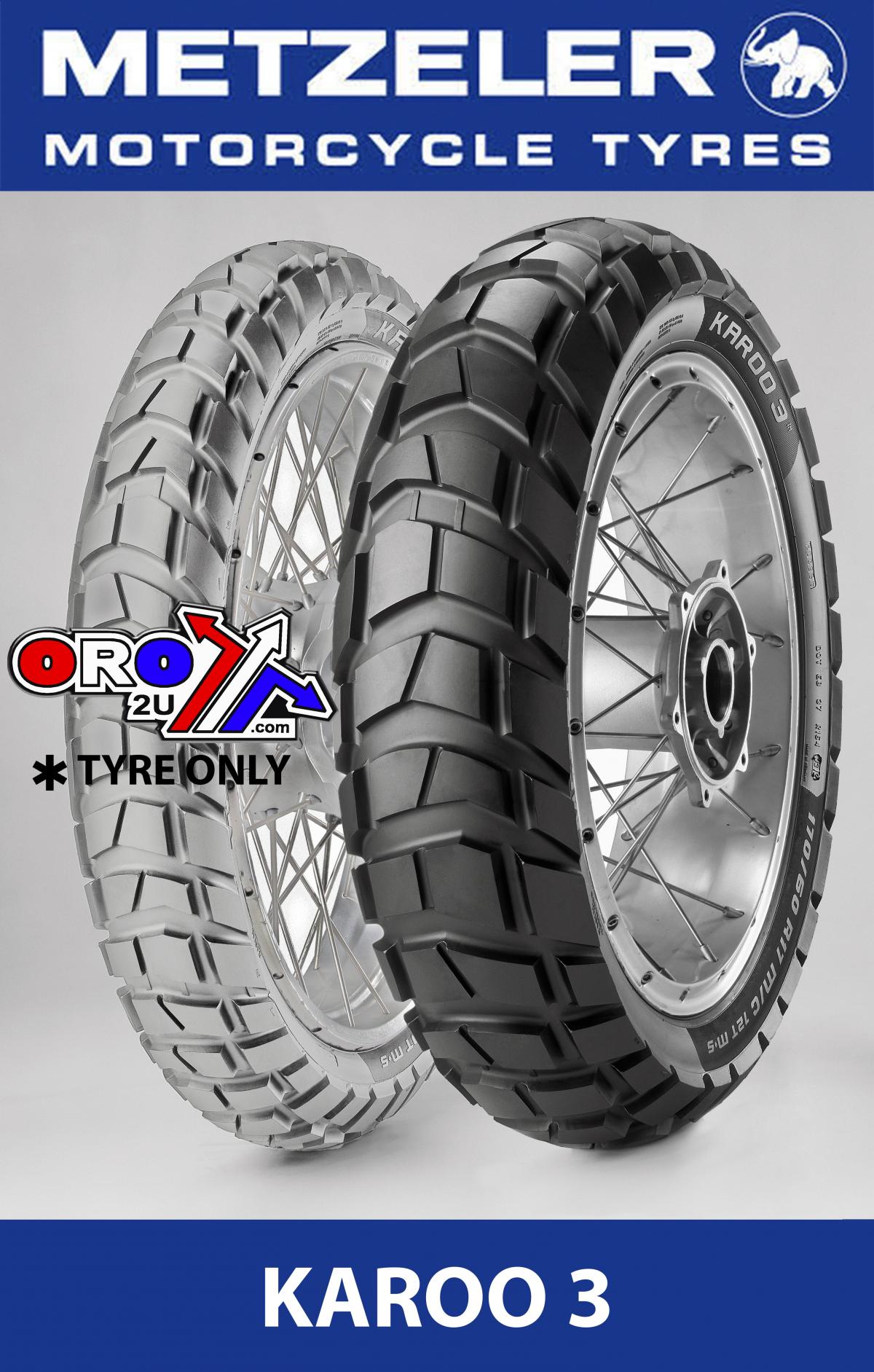 150/70 18 70R M+S KAROO 3, METZELER 2316800 REAR TYRE, ROAD, MC image 1