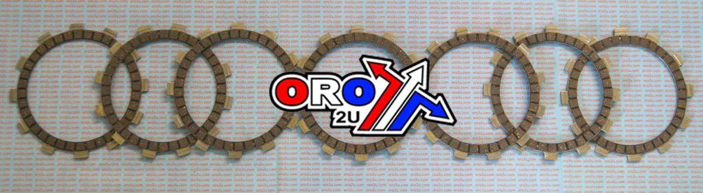 CLUTCH FRICTION PLATE SET/7 [CK3329], SUZUKI RM125 76-78, 85 KIT image 1