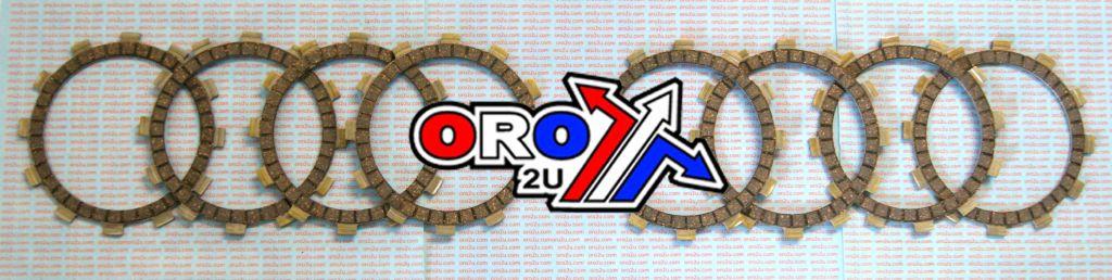 CLUTCH FRICTION PLATE SET/8 [CK3356], SUZUKI RM125 88-91 SET, MX-05025C image 1