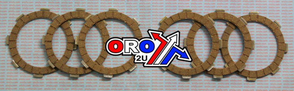 CLUTCH FRICTION PLATE SET/6 [CK4468], 1985-1987 Kawasaki KX80 image 1