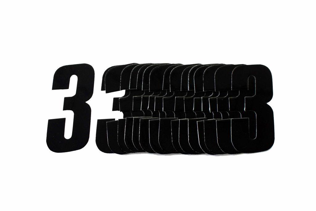 3 BLACK 4.5inc 11cm PK/20 image 1