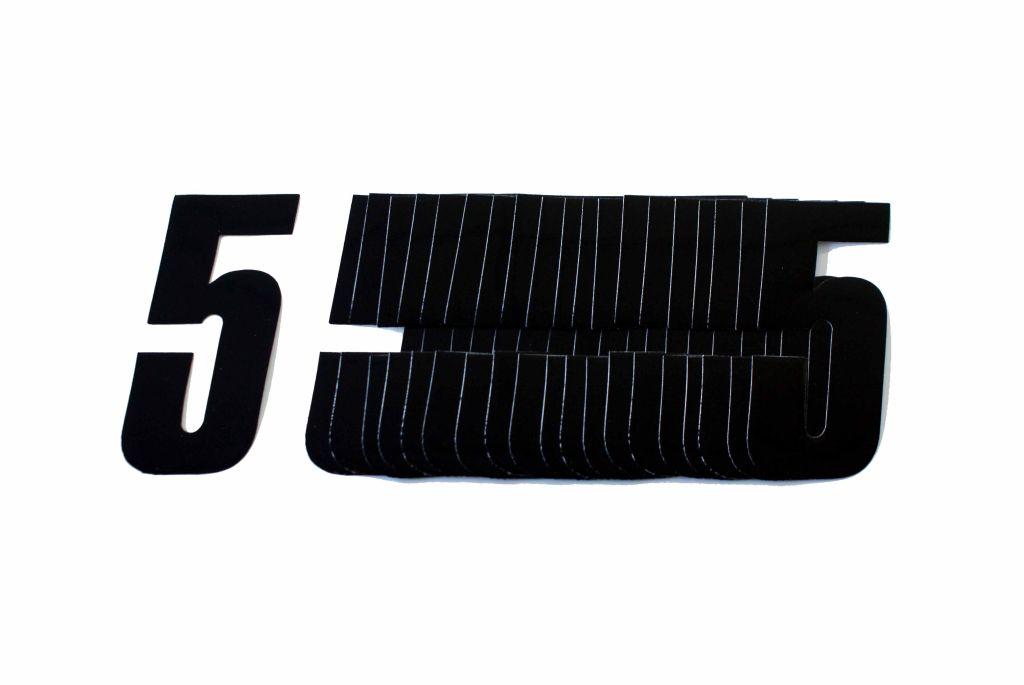 5 BLACK 4.5inc 11cm PK/20 image 1