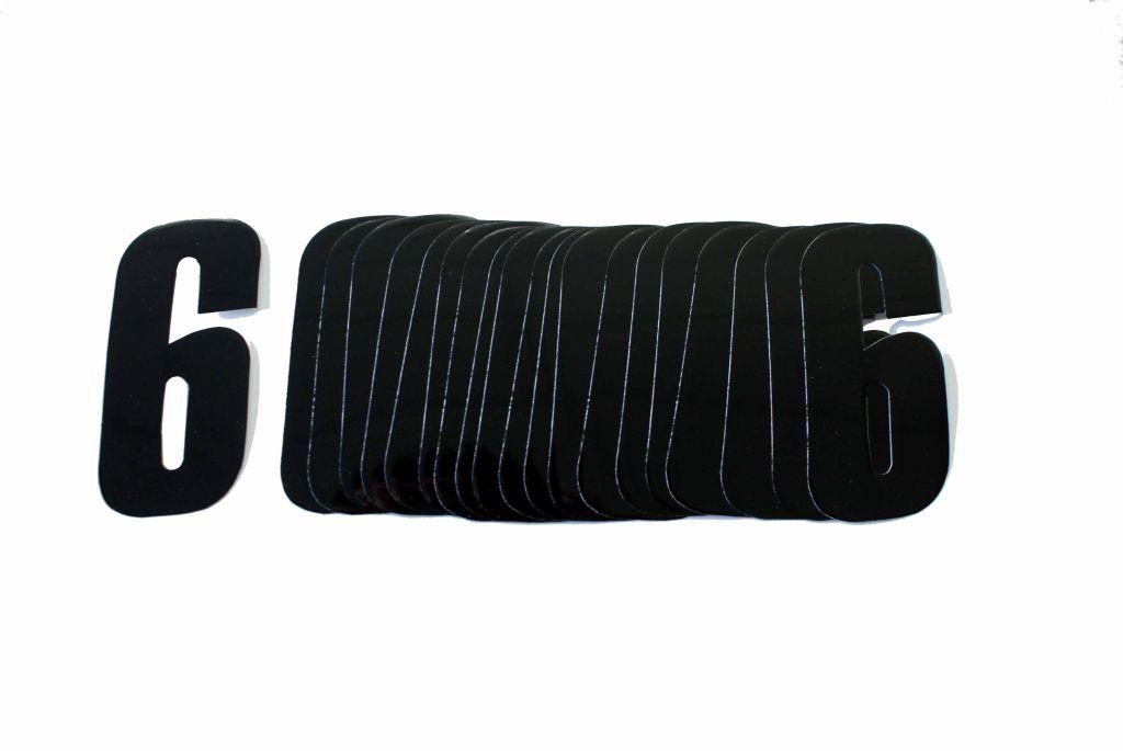 6/9 BLACK 4.5inc 11cm PK20 image 1