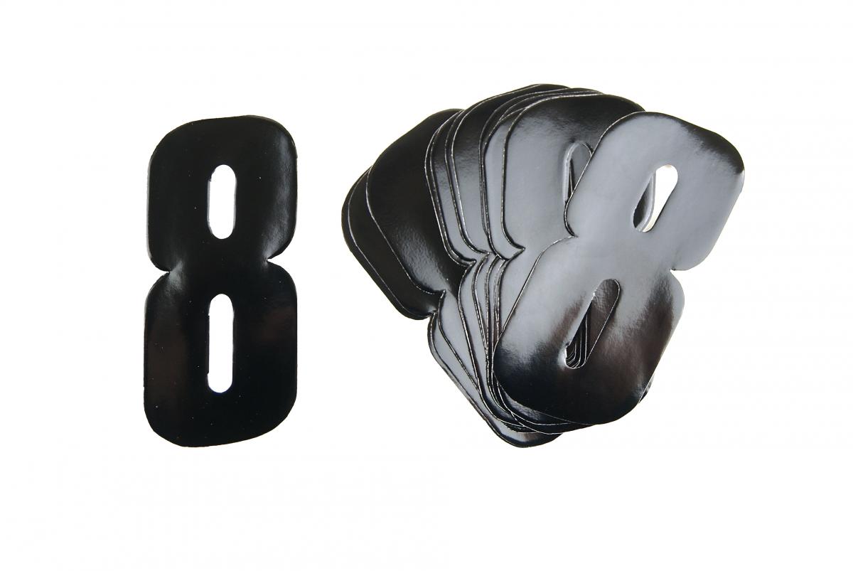 8 BLACK 4.5inc 11cm PK/20 image 1