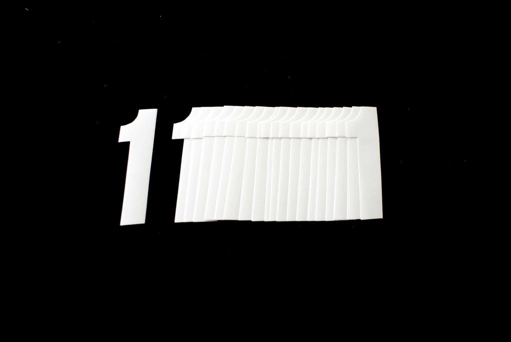 1 WHITE 4.5inc 11cm PK/20 image 1