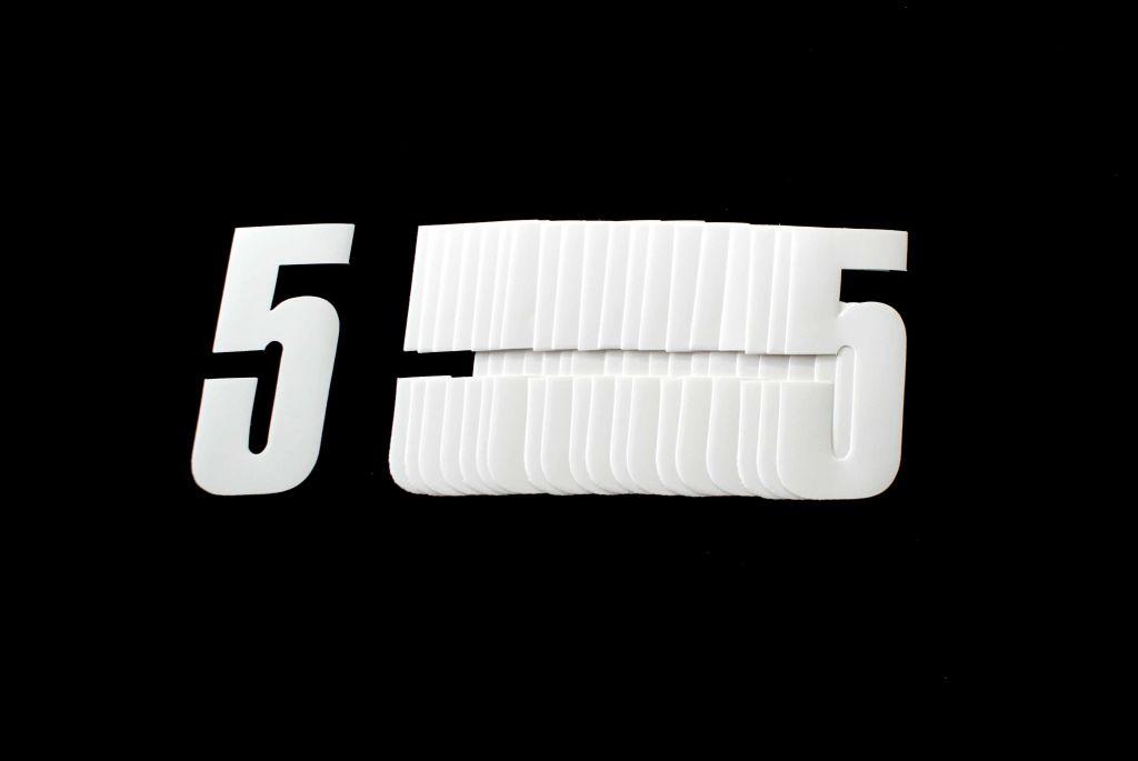 5 WHITE 4.5inc 11cm PK/20 image 1