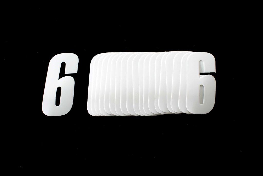 6/9 WHITE 4.5inc 11cmPK20 image 1