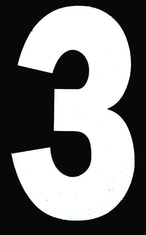 3 WHITE ISDE No3 5.25in image 1