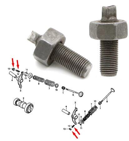TAPPET ADJUSTING SCREW W/NUT, 90012-300-000, 90012-426-000, AT-09300 thumbnail 7