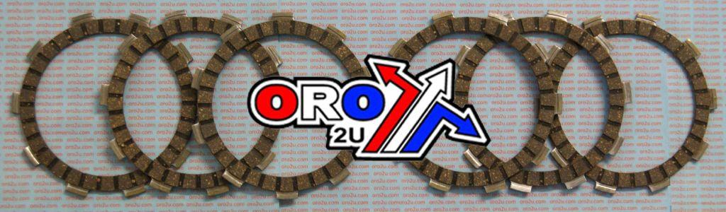 CLUTCH FRICTION PLATE SET/6 [CK2304], MX-03517C PLATES 87-94 YZ80 image 1