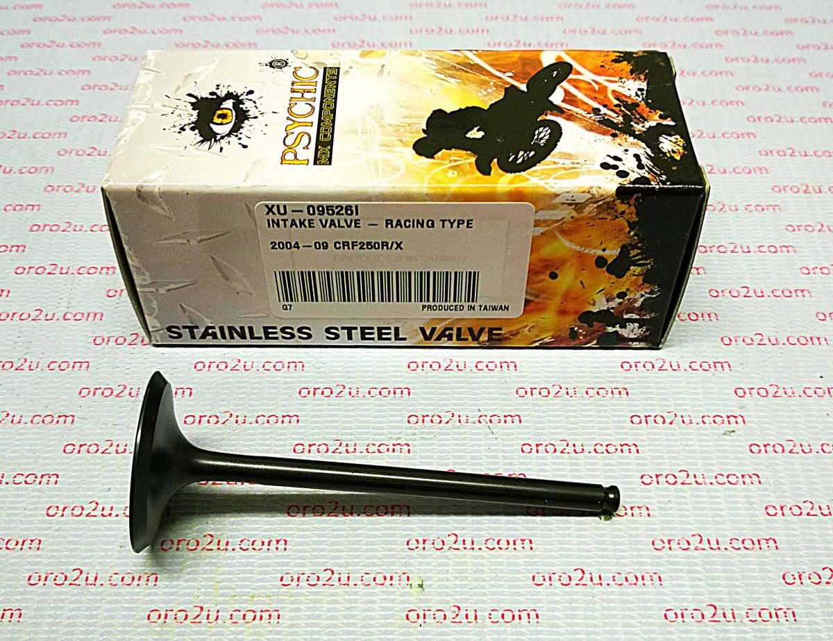 VALVE INTAKE CRF250 04-09, PSYCHIC XU-09526I, STAINLESS, 14711-KRN-670 thumbnail 2
