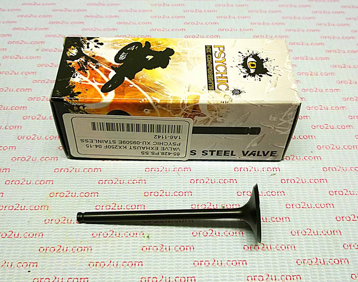 VALVE EXHAUST KX250F 04-16, PSYCHIC XU-09509E 12005-0002 thumbnail 2