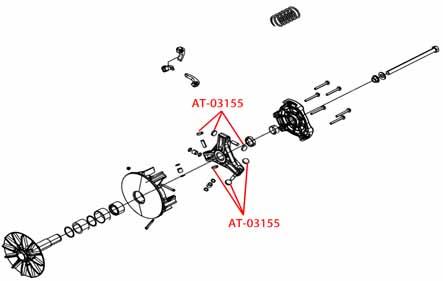 CLUTCH BUTTON POLARIS 5450940, BRONCO AT-03155-1 PACK-6 thumbnail 2