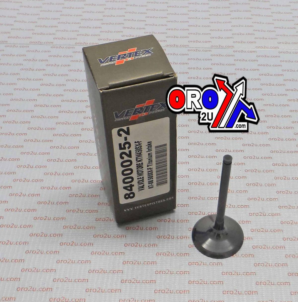 VALVE INTAKE TITANIUM, VERTEX 8400025-2, SXF450 07-12 image 1