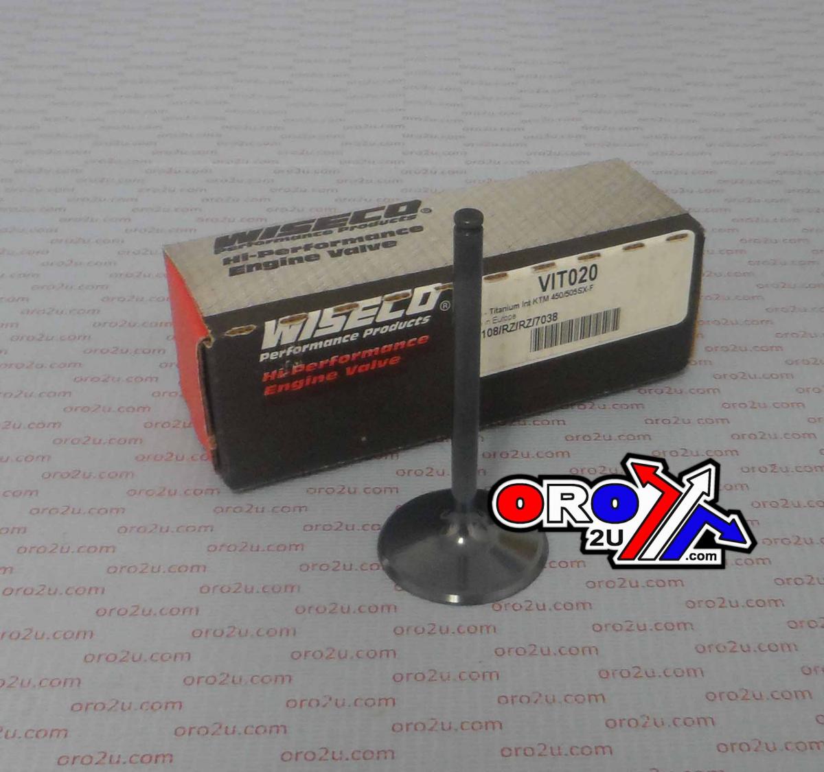 VALVE INTAKE SX-F450/505, WISECO TITANIUM VIT020, 65-454 thumbnail 2