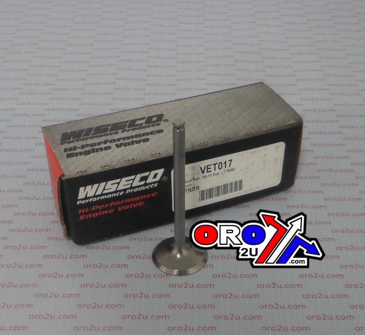 VALVE EXHAUST TITANIUM LTR450, WISECO VET017 2006-2009 thumbnail 2
