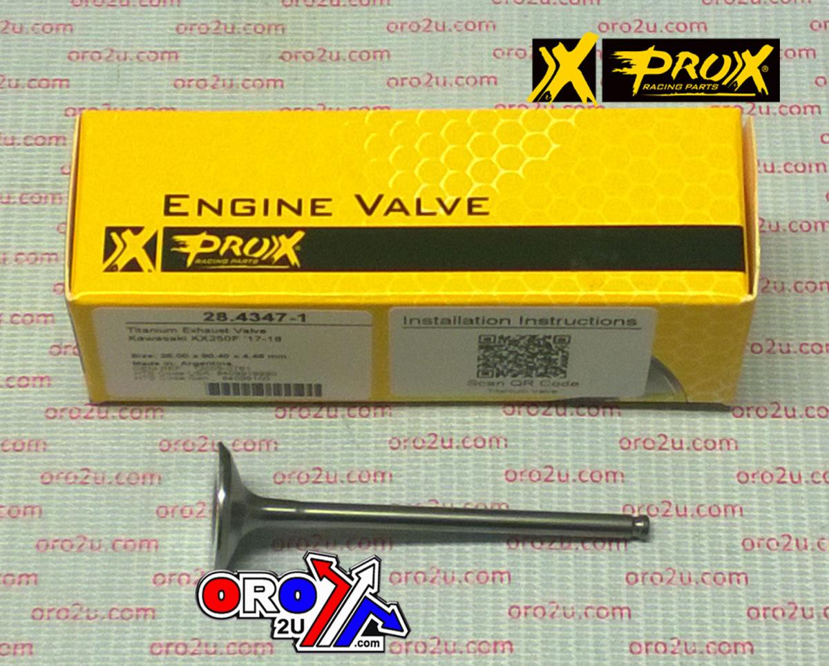 VALVE EXHAUST TITANIUM KX250F 17-18, PROX 28.4347-1, 12005-0761 thumbnail 3