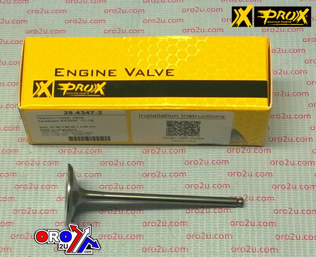 VALVE INTAKE TITANIUM KX250F 2017-19, PROX 28.4347-212004-0741 thumbnail 2