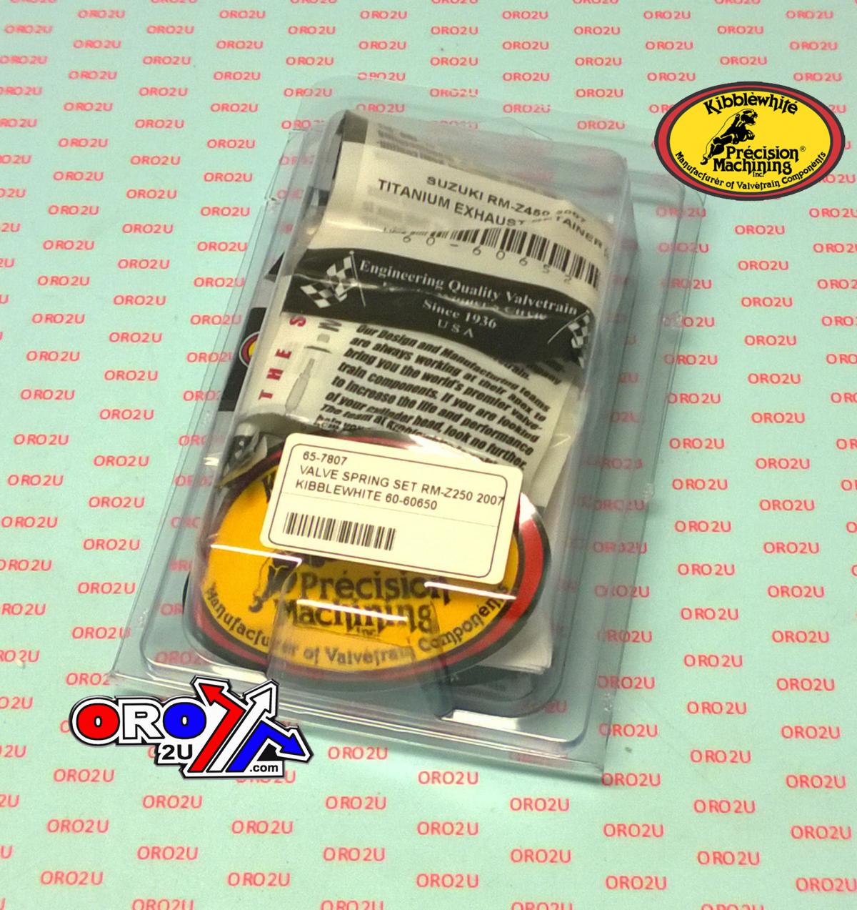 VALVE SPRING SET RM-Z250 2007, KIBBLEWHITE 60-60650 thumbnail 2