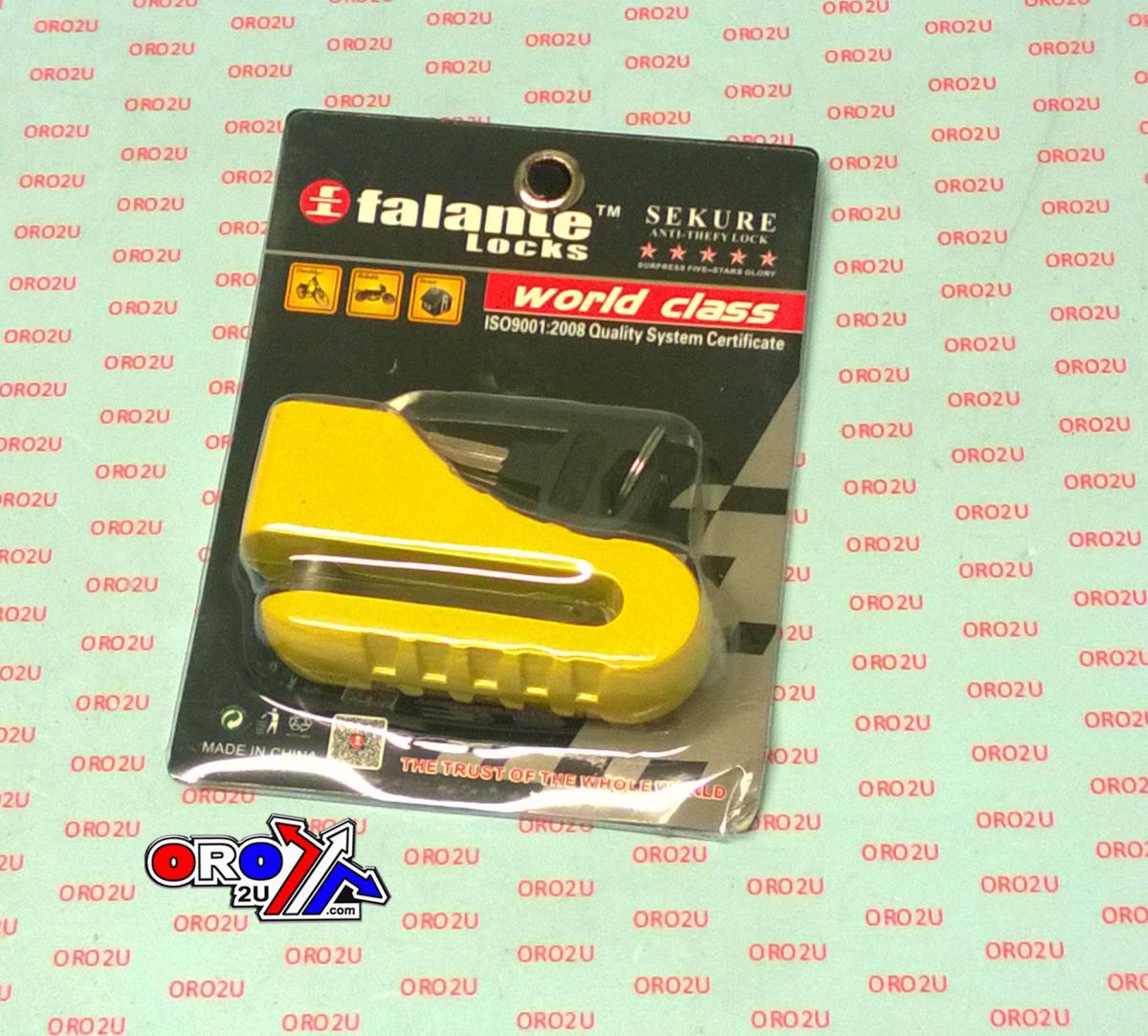 DISC LOCK 10mm PIN YELLOW thumbnail 4