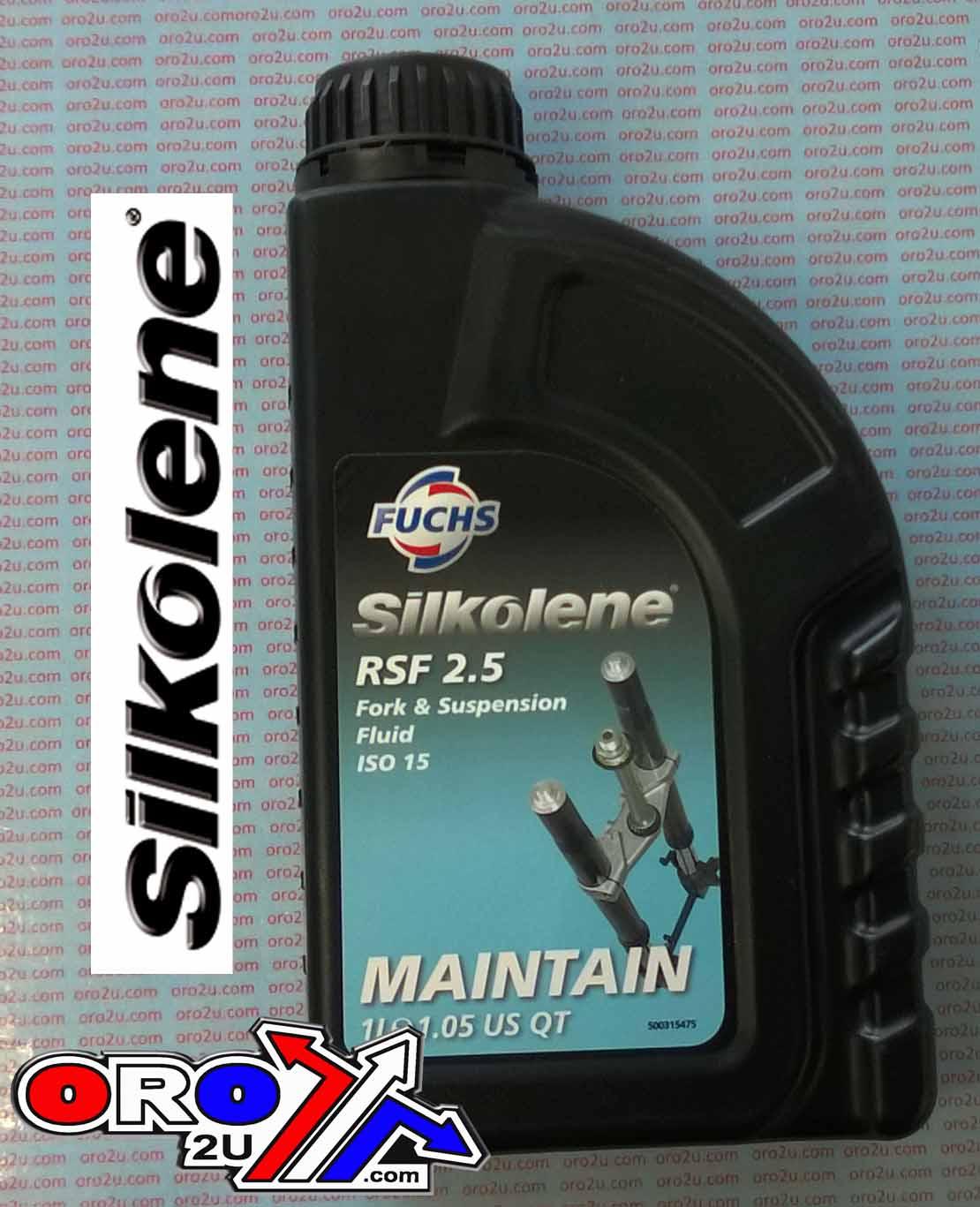 RSF FORK OIL 1LT, 2.5wt, SILKOLENE 601450174, 602011862, BOX = 10 thumbnail 2